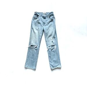 Vintage Abercrombie & Fitch Ultra High Rise Ankle Straight Leg Distressed